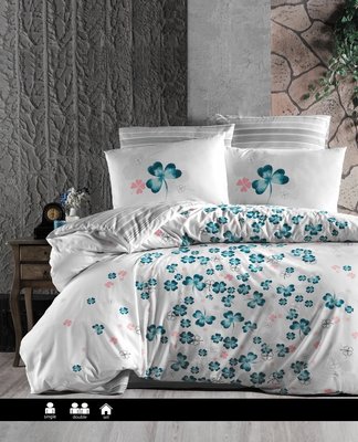 Постільна білизна First Choice Ranforce Chance Turquoise 0154 фото КОТОНЧИК