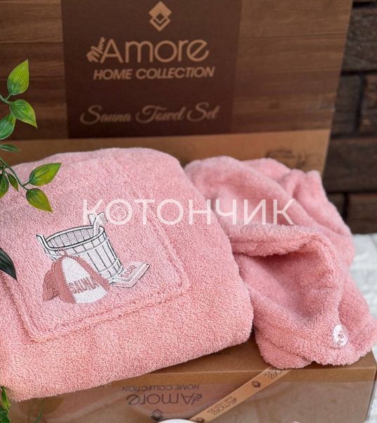 Набір в сауну жіночий Амур, Туреччина 2539 фото КОТОНЧИК