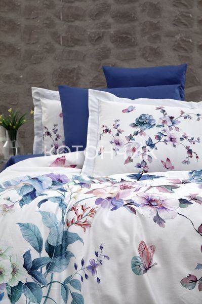 Постільна білизна First Choice 3D Satin 200&times;220 Martina Blue 0306 фото КОТОНЧИК