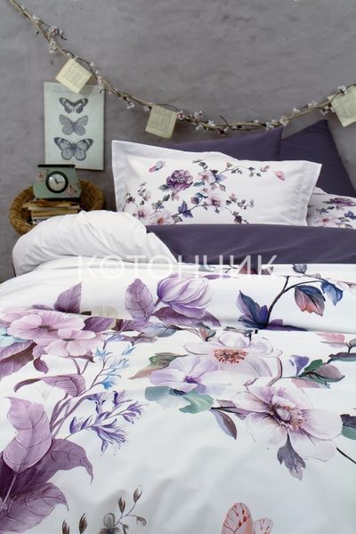 Постільна білизна First Choice 3D Satin 200&times;220 Martina Purple 0307 фото КОТОНЧИК