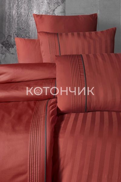 Постільна білизна First Choice Deluxe Satin Dark Series Modalife Cinnamon 0118 фото КОТОНЧИК