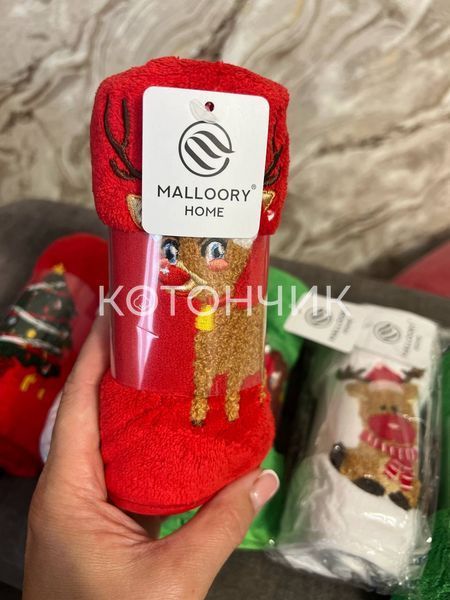 Набір новорічних рушників Malloory Home 66213, 6 штук, мікрофібра, 50х90см 1292 фото КОТОНЧИК
