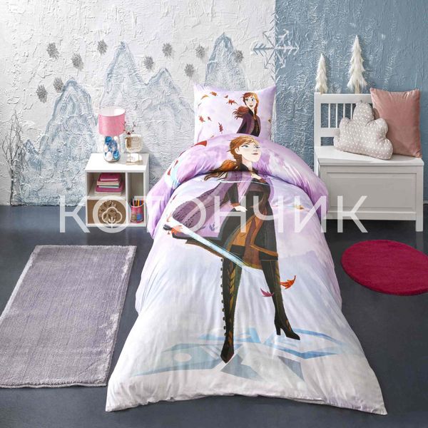 Постельное белье TAC Disney 160×220 см Frozen Breezy 1378 фото КОТОНЧИК