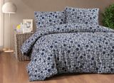 Постельное белье фланель Cotton Colection Gomet Blue, 200x220 0559 фото КОТОНЧИК