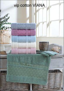 Набір рушників Cestepe Vip Cotton Viana, 50x90 см, 6 штук 1195 фото КОТОНЧИК