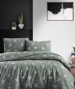 Постільна білизна з простинею на резинці Homesko GOODNIGHT MOONMIST євро