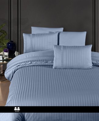 Постельное белье First Choice Deluxe Satin New Trend Dusty Blue 0070 фото КОТОНЧИК