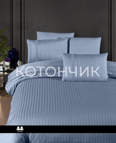 Постельное белье First Choice Deluxe Satin New Trend Dusty Blue 0070 фото КОТОНЧИК