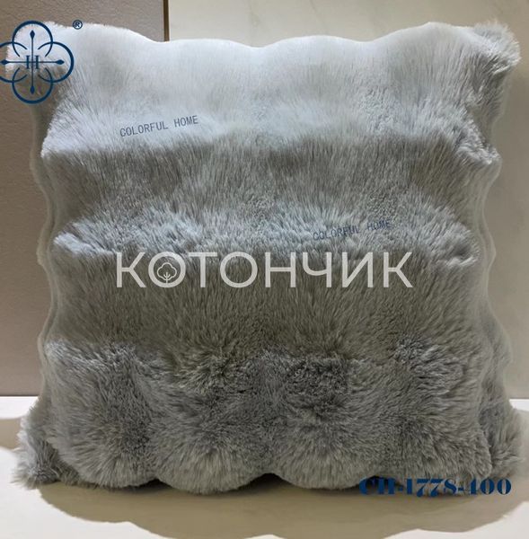 Декоративна наволочка Шиншила 42х42см 3024 фото КОТОНЧИК
