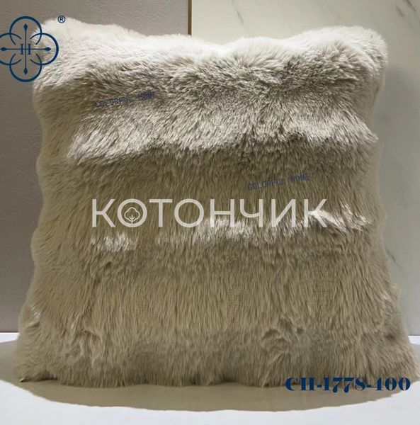 Декоративна наволочка Шиншила 42х42см 3024 фото КОТОНЧИК