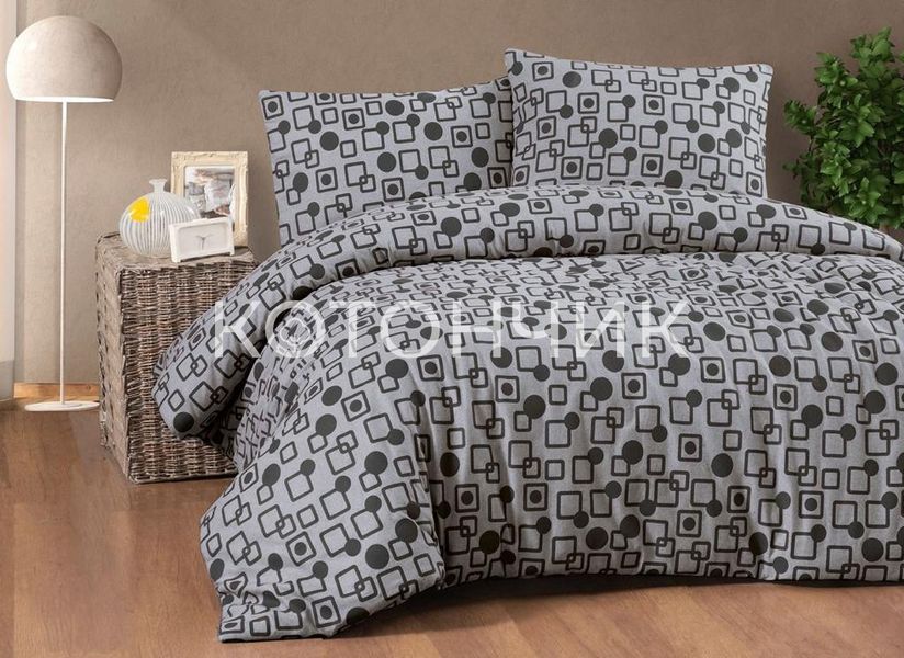 Постельное белье фланель Cotton Colection Gomet Grey, 200x220, 200x220 0560 фото КОТОНЧИК