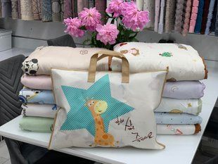 Дитяча літня ковдра з мереживом 120х150см 170-3 2962 фото КОТОНЧИК
