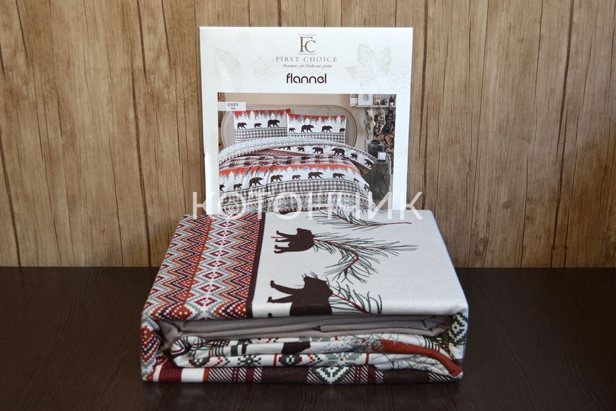 Постельное белье First Choice Flanel Cozy Tile 0121 фото КОТОНЧИК