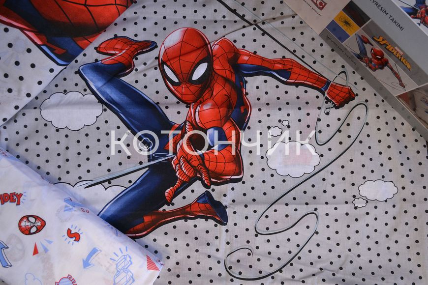 Постельное белье TAC Disney 160×220 см Spiderman Cloudy 1503 фото КОТОНЧИК