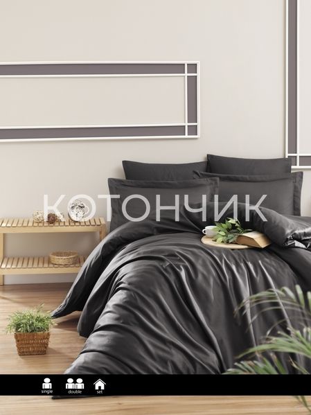 Постільна білизна First Choice Cotton Snazzy Anthracite 0518 фото КОТОНЧИК