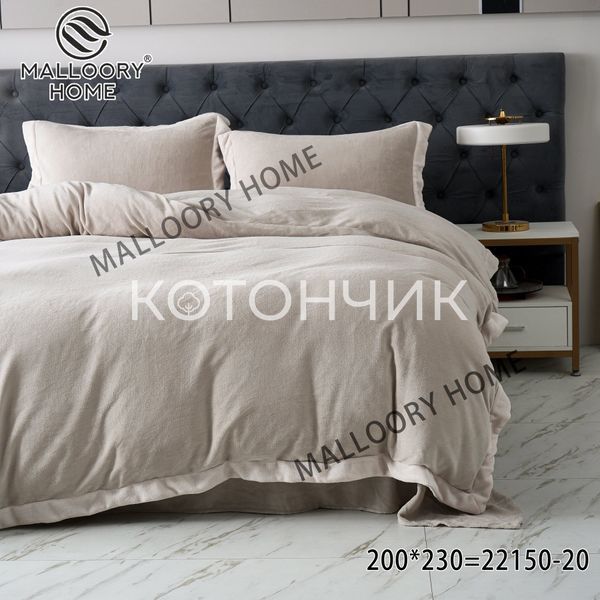 Велюрова постільна білизна євро 22150 3039 фото КОТОНЧИК