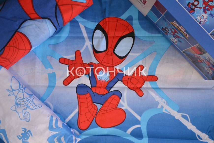 Постельное белье TAC Disney 160&times;220 см Spidey And Friends 1504 фото КОТОНЧИК