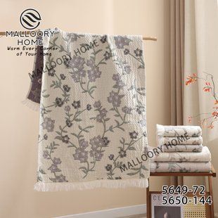Муслінові рушники з бахрамою 8 штук 50х90см Malloory Home 5650 2975 фото КОТОНЧИК