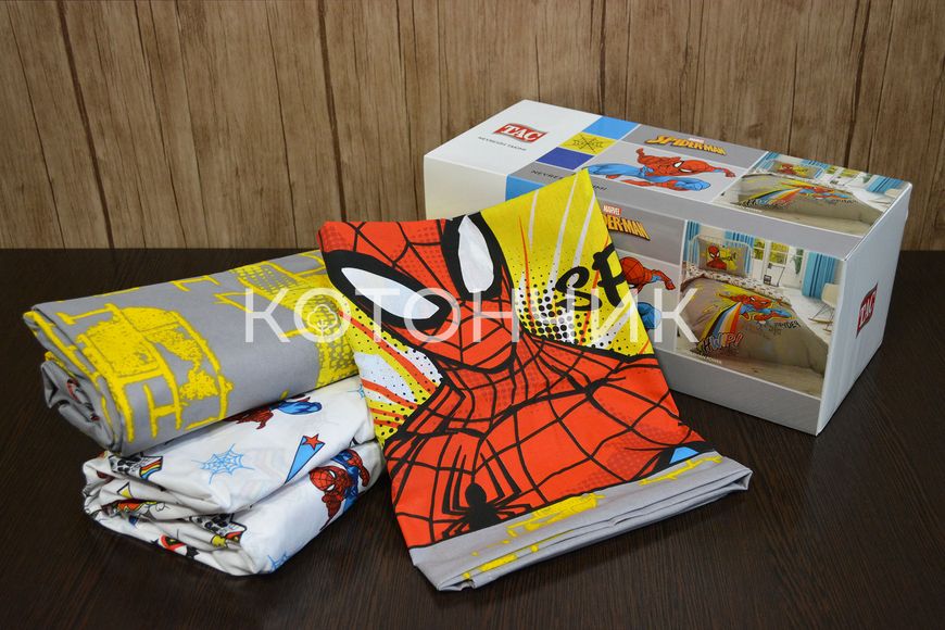 Постільна білизна TAC Disney 160×220 см Spiderman Powder 1506 фото КОТОНЧИК