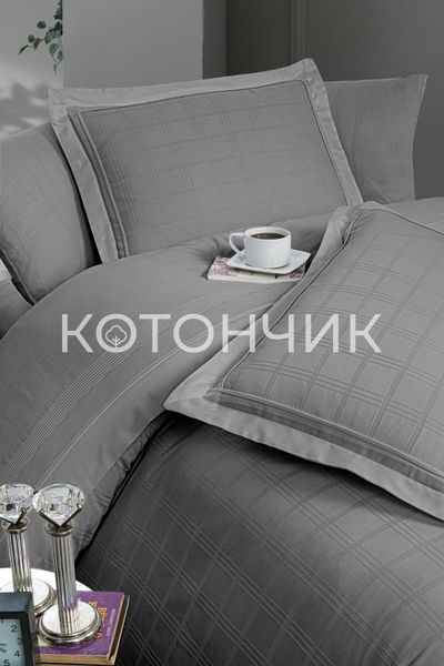 Постільна білизна First Choice Deluxe Satin Royce Grey 0080 фото КОТОНЧИК