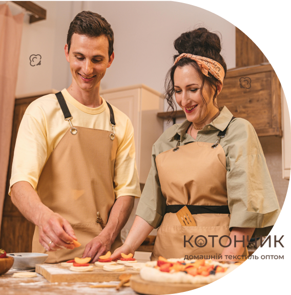 Замовити якісний фартух для кухні недорого в магазині КОТОНЧИК